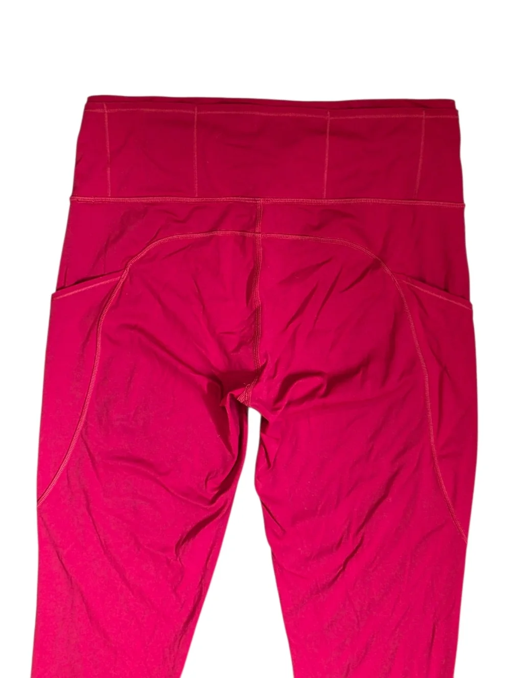 Lululemon Fast and Free Tights Dark Red Size 8 Activewear